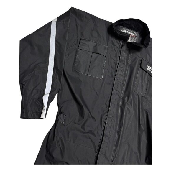 TEKNIC Waterproof Rain Outdoor Motorcycle Biker Riding Jacket Mens Large - Picture 2 of 6